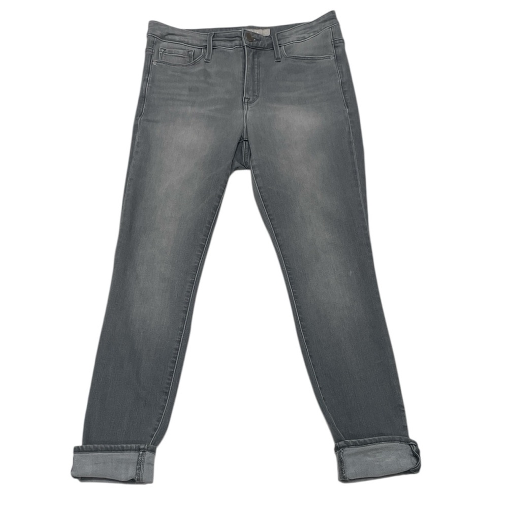 Athleta Sculptek Womens Skinny Gray Wash Midrise Jeans Size 6
